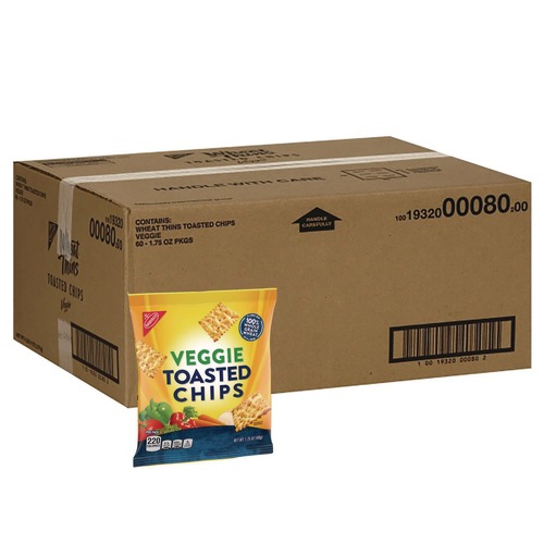 Perforated Roll & Hand Towels | Nabisco 00193200008000 1.75 oz. Bag Wheat Thins Toasted Veggie Chips (60/Carton) image number 0