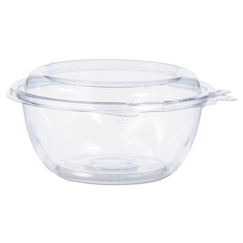 Food Storage Containers & Lids | Dart CTR12BD 5.5 in. x 2.6 in. 12 oz. Tamper-Resistant/Evident Dome Lid Bowls - Clear (240/Carton) image number 0