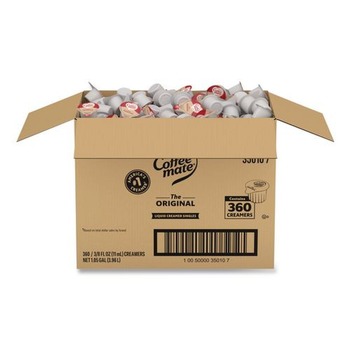 Coffee-Mate 11000372 0.38 oz Liquid Coffee Creamer Mini-Cups - Original (360/Carton)
