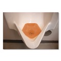 Toilet & Urinal Deodorizers | Boardwalk WCBX-P-010I010I-04-AAS80- 0.11 oz WCBasix Urinal Screen - Mango Mist Scent, Orange (10/Box) image number 1