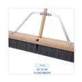 Handles & Braces | Boardwalk BWK119 0.5 in. x 12 in. Metal Handle Braces for 24 to 48 in. Floor Sweeps - Large image number 2