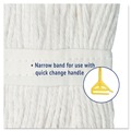 Mop Heads | Boardwalk BWK2024CEA #24 Cut-End Cotton Wet Mop Head - White image number 7
