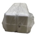 Food Containers & Lids | GEN 15PWH 14.44 in. x 7.88 in. x 1.37 in. #15P Meat Trays - White (200/Carton) image number 3