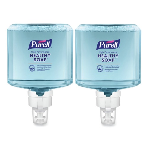 Soap Refills | PURELL 7785-02 1200 ml Fragrance-Free CLEAN RELEASE Technology (CRT) HEALTHY SOAP High Performance Foam for ES8 Dispensers (2/Carton) image number 0