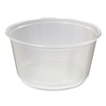 Food Containers & Lids | Fabri-Kal 000000000009505114 4.6 Diameter x 2.3 h 12 oz Plastic Microwavable Deli Containers - Clear (500/Carton) image number 0