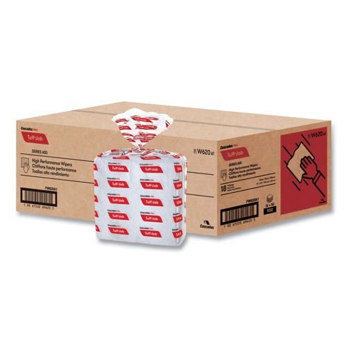 Perforated Roll & Hand Towels | Cascades PRO W620 12 in. x 13 in. Tuff-Job S600 High Performance Wipers (18/Carton) image number 0