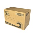 Disposable Knives | Boardwalk BWKKNIFEBLPPIW Mediumweight Wrapped Polypropylene Plastic Knife Cutlery - Black (1000/Carton) image number 2