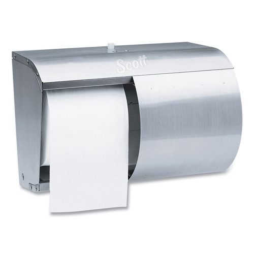 Toilet Tissue Dispensers | Scott 09606 7 1/10 in. x 10 1/10 in. x 6 2/5 in. Pro Coreless SRB Stainless Steel Tissue Dispenser image number 0