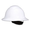 Head & Face Protection | 3M H-801SFR-UV H-800 SecureFit H-Series 4 Point Pressure Diffusion Ratchet Suspension Hard Hats with UV Indicator - White image number 1