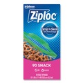 Resealable Bags | Ziploc 315892 6.5 in. x 3.25 in. Seal Top Snack Bags - Clear (1080/Carton) image number 2