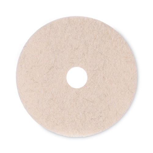 Floor Pads-Cleaning, Buffing & Polishing | Boardwalk BWK4020NHE 20 in. Diameter Natural Hog Hair Burnishing Floor Pads - Tan (5/Carton) image number 0