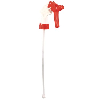 SPRAYERS AND PUMPS | Impact 590624-91 9.88 in. Tube Fits 32 oz. Bottles General Purpose Trigger Sprayer - Red/White (24/Carton)