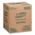 Luncheon Napkins | Marcal 6506 11.4 in. x 12.5 in. 100% Recycled Luncheon Napkins - White (6/Carton) image number 5