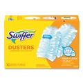 Dusters | Swiffer 21459 Dusters Unscented Cleaner Refills - Light Blue (4/Carton) image number 1