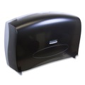 Toilet Tissue Dispensers | Kimberly-Clark Professional 09551 20.4 in. x 5.8 in. x 13.1 in. Cored JRT Jumbo Combo Tissue Dispenser - Smoke/Gray image number 0