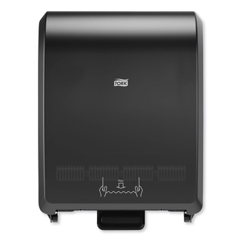TOWEL DISPENSERS | Tork 772728 12.32 in. x 9.32 in. x 15.95 in. Mechanical Hand Towel Roll Dispenser for H71 System - Black