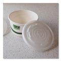 Food Containers & Lids | Eco-Products EP-ECOLID-SPL 12 oz./16 oz./32 oz. World Art PLA-Laminated Plastic Soup Container Lids - White (500/Carton) image number 7