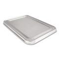 Steam Table Parts | Handi-Foil HFA 205000 12.88 in. x 20.81 in. 40 Gauge Steam Pan Foil Lids for Full-Size Pan (50/Carton) image number 3