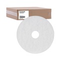 Floor Pads-Cleaning, Buffing & Polishing | Boardwalk BWK4016WHI 16 in. Diameter Polishing Floor Pads - White (5/Carton) image number 1