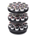 Perforated Roll & Hand Towels | Mind Reader PODSUS45-BLK 9.5 in. x 9.5 in. x 11.75 in. Anchor Collection 3-Tier Single Serve Pod Carousel Countertop Organizer - Black image number 6