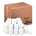 Perforated Roll & Hand Towels | Universal UNV35710 16 lbs. 1/2 in. Core 2-1/4 in. x 150 ft. Adding Machine/Calculator Roll - White (100/Carton) image number 0