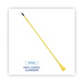 Handles & Braces | Boardwalk BWK610 60 in. Plastic Jaw Aluminum Mop Handle - Yellow image number 4