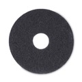 Floor Pads-Stripping | Boardwalk BWK4013BLA 13 in. Diameter Stripping Floor Pads - Black (5/Carton) image number 1