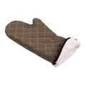 Oven Mitts, Pan Grabbers & Pot Holders | San Jamar 800FG17 17 in. WebGuard Plus Fabric Bestguard Oven Mitt - Tan (1-Pair) image number 3