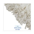 Mop Heads | Boardwalk BWK2032R #32 Cut-End Rayon Wet Mop Head - White image number 4