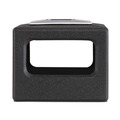 Smoking Receptacles | Safco 9474BL Canmeleon 15-Gallon Polyethylene Recessed Panel Receptacles - Black image number 2