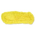 Mop Heads | Rubbermaid Commercial FGJ15300YL00 24 in. Trapper Commercial Looped-End Launderable Dust Mop - Yellow image number 1