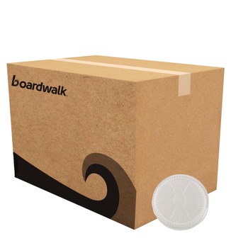 FOOD CONTAINERS PACKAGING | Boardwalk BWKROUND7CLID 7 in. Plastic Dome Lids for Aluminum Round To-Go Containers - Clear (500/Carton)