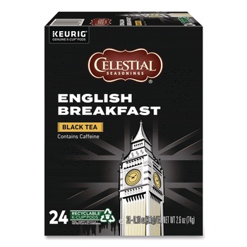  | Celestial Seasonings 5000330008 Black Tea K-Cups - English Breakfast (24/Box)