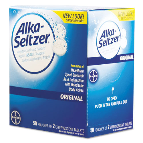 Medicines | Alka-Seltzer 01829 Antacid and Pain Relief Medicine (50/Box) image number 0