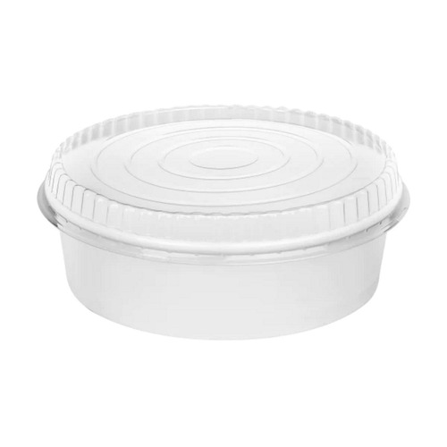 Food Containers & Lids | Karat FP-PSBL203-OPS Plastic Lid for 48 oz. Food Bucket - Clear (270/Carton) image number 0