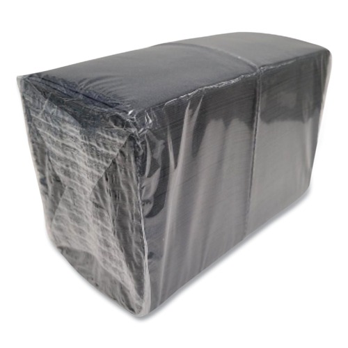 Beverage Napkins | Morcon Paper VT522 9 in. x 9.5 in. 2-Ply Morsoft Beverage Napkins - Black (1000/Carton) image number 0