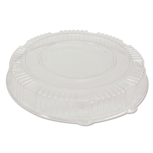 Food Containers & Lids | WNA WNA A18PETDM 18 in. Diameter x 2.75 in. Caterline Plastic Dome Lids - Clear (25/Carton) image number 0