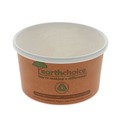 Food Containers & Lids | Pactiv Corp. PHSC8ECDI EarthChoice 3 x 3 x 3 8 oz Paper Compostable Soup Cup - Brown (500/Carton) image number 3
