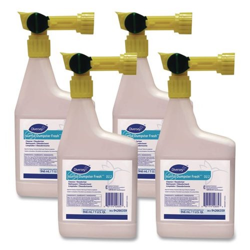 Fabric Refreshers | Suma 94266359 32 oz. Spray Bottle Dumpster Fresh Cleaner/Deodizer - Floral (4/Carton) image number 0