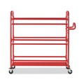Carts | Rubbermaid Commercial 2144269 57 in. x 18.5 in. x 55 in. 450 lb. Capacity Metal Tote Picking Cart - Red image number 0