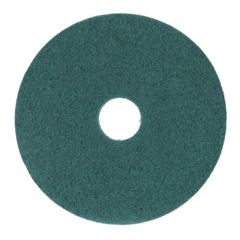 Boardwalk BWK4013GRE 13 in. Diameter Heavy-Duty Scrubbing Floor Pads - Green (5/Carton)