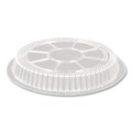 Food Containers & Lids | Handi-Foil HFA 2058DL 8.25 in. x 0.88 in. Plastic Dome Lid - Clear (500/Carton) image number 2