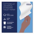 Perforated Roll & Hand Towels | Cottonelle 17713 2-Ply Septic Safe Bathroom Tissue for Business - White (60/Carton) image number 3