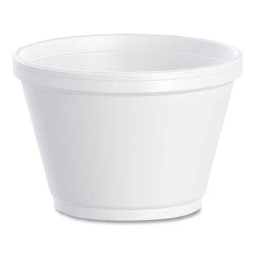 Food Containers & Lids | Dart 6SJ12 6 oz. Foam Container - White (1000/Carton) image number 0