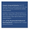 Soap Dispensers | Dial Professional 16626 FIT 4 in. x 5.4 in. x 11.2 in. 1-Liter Universal Touch Free Dispenser - Slate (3/Carton) image number 10