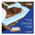 Cleaning Cloths & Wipes | WypAll 51633 12.5 in. x 23.5 in. Heavy-Duty Foodservice Cloths - Blue (100/Carton) image number 2