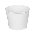 Food Containers & Lids | Karat C-FB85W 7.36 in. Diameter x 6 in. H 85 oz. Paper Food Bucket - White (180/Carton) image number 0