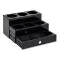 Perforated Roll & Hand Towels | Mind Reader SYRUPH9-BLK 12.5 in. x 5 in. x 7 in. 9-Compartment Foundation Collection Nested Syrup Countertop Bottle Organizer - Black image number 0