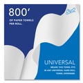 Perforated Roll & Hand Towels | Scott 01040 8 in. x 800 ft. 1.5 in. Core 1-Ply Essential Hard Roll Towels - White (12 Rolls/Carton) image number 7