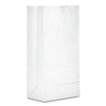 Grocery Bags | Ross & Wallace Paper Products 120302500PK/BL 4.13 in. x 2.63 in. x 7.88 in. #2 Size Grocery Paper Bags - White (500/Bundle) image number 1